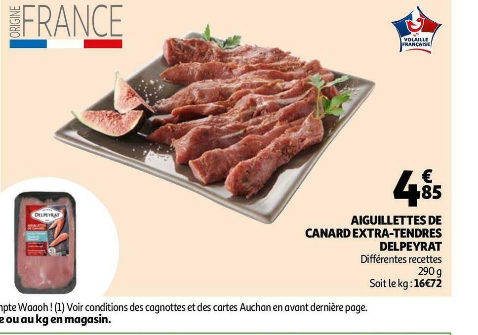 Promo Delpeyrat Aiguillettes De Canard Extra Tendres Chez Auchan