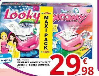 Promo Ravensburger Maxipack Xoomy Compact Licorne Looky Compact Chez