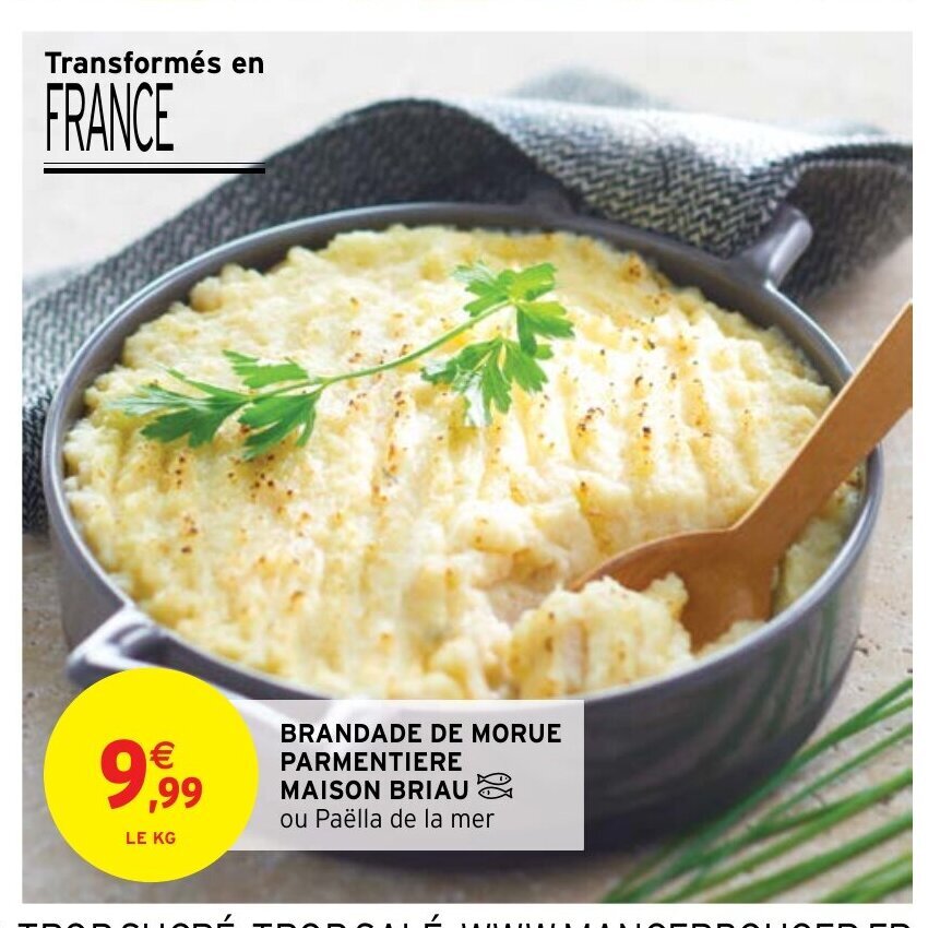 Promo Brandade De Morue Parmentiere Maison Briau Chez Intermarch