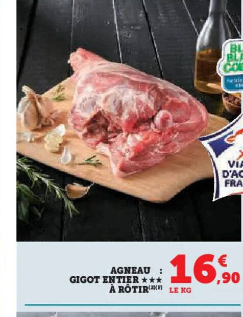 Promo Agneau Gigot Entier Rotir Kg Chez Super U