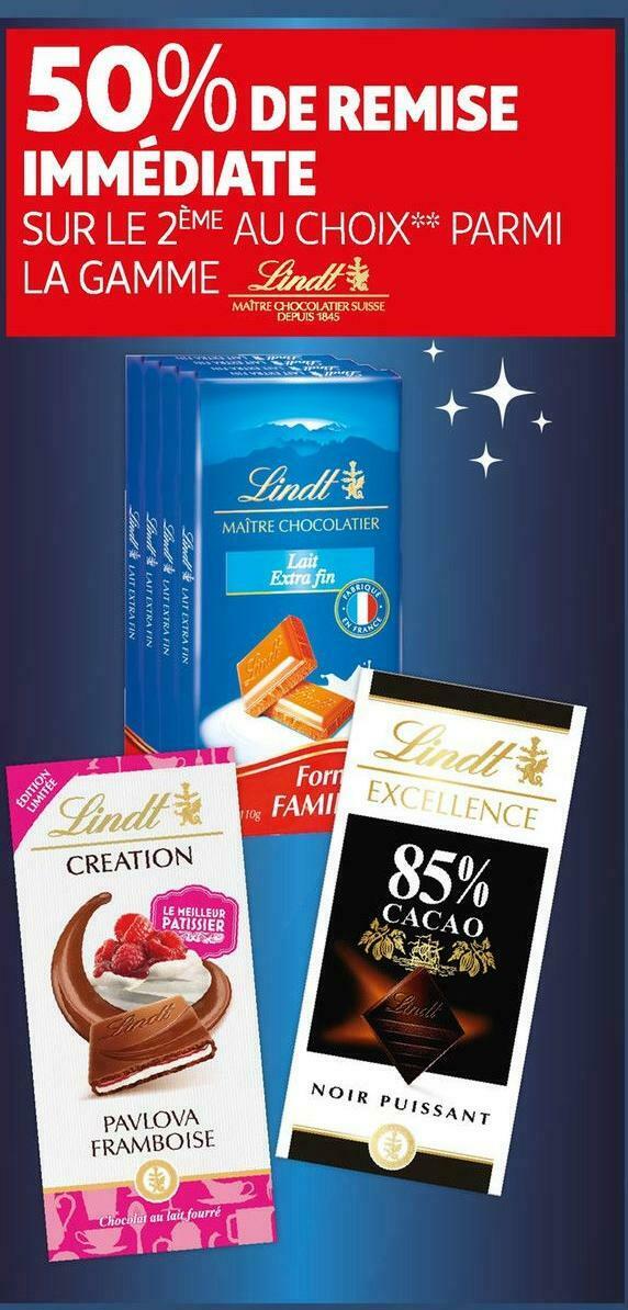 Promo Lindt Bon Plan Parmi La Gamme Lindt Chez Auchan