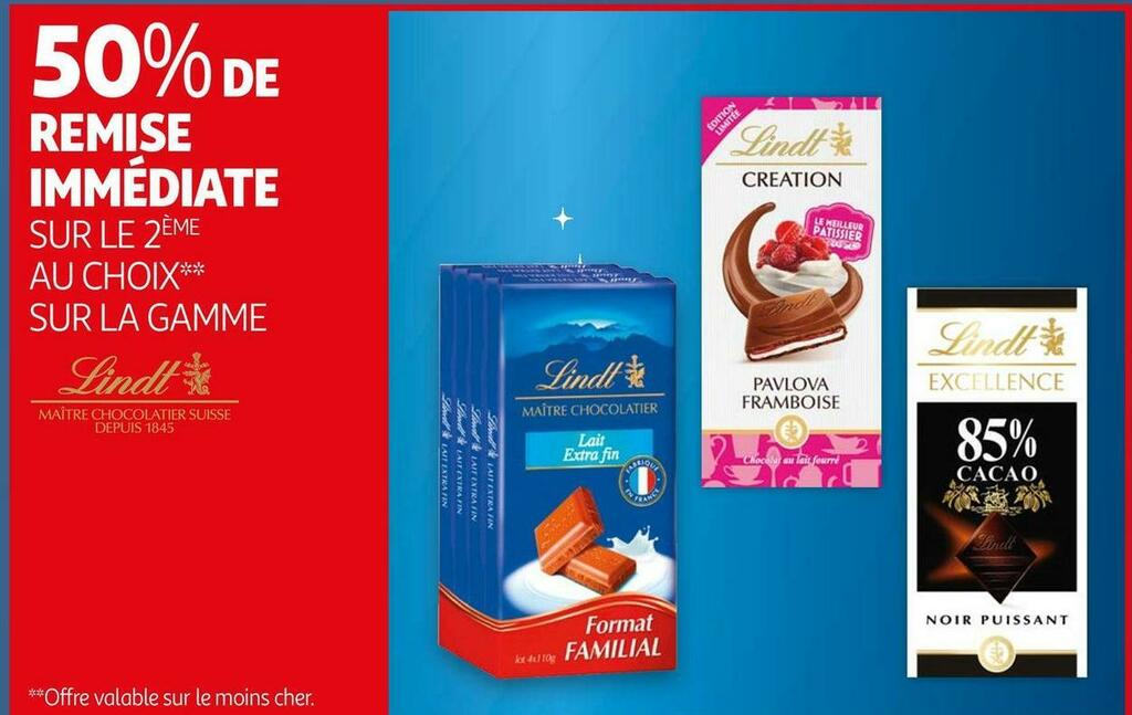 Promo Lindt Bon Plan Sur Les Produits De La Marque Lindt Chez Auchan