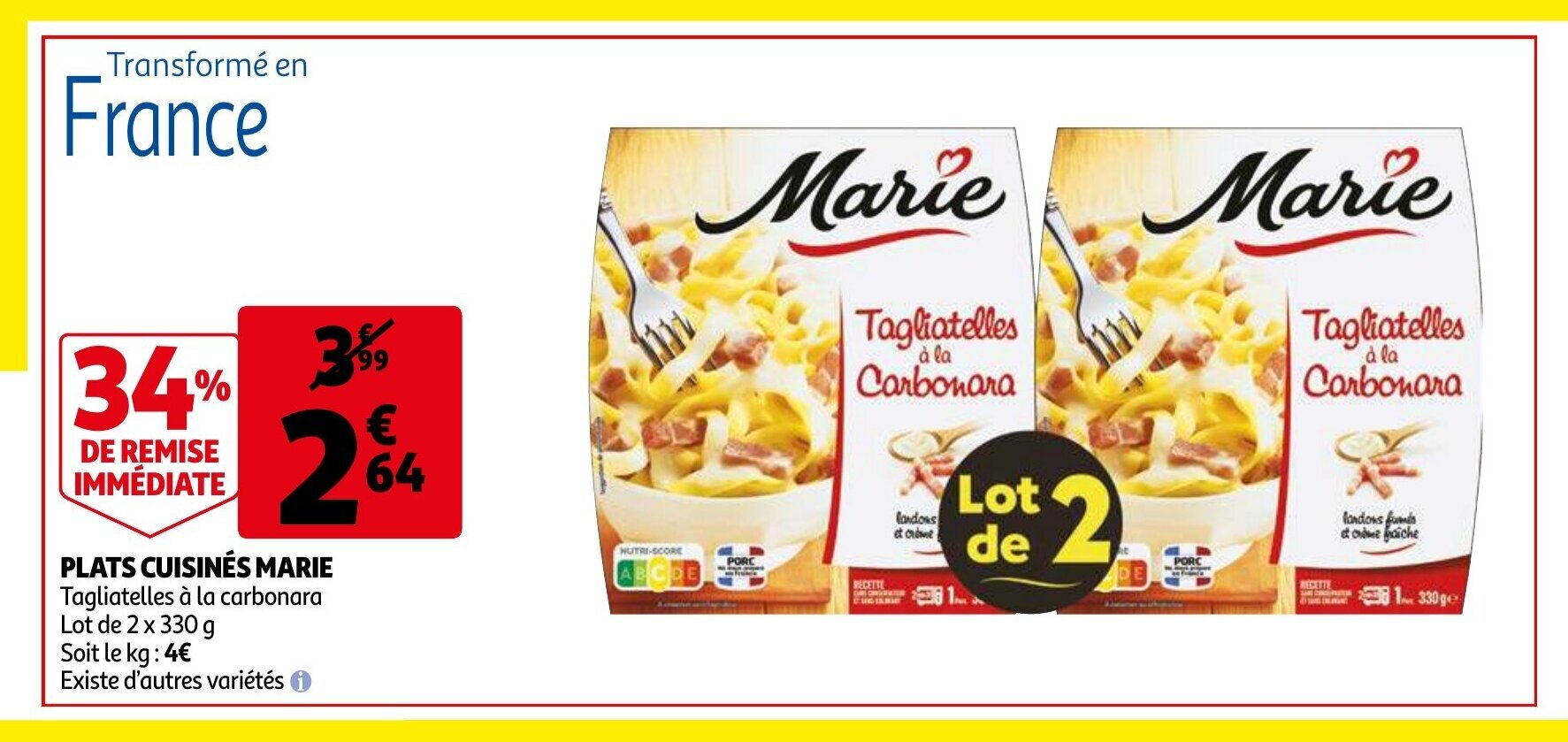 Promo Plats Cuisin S Marie Chez Auchan