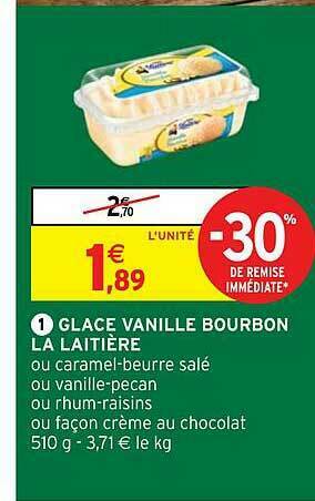 Promo Glace Vanille Bourbon La Laiti Re Chez Intermarch