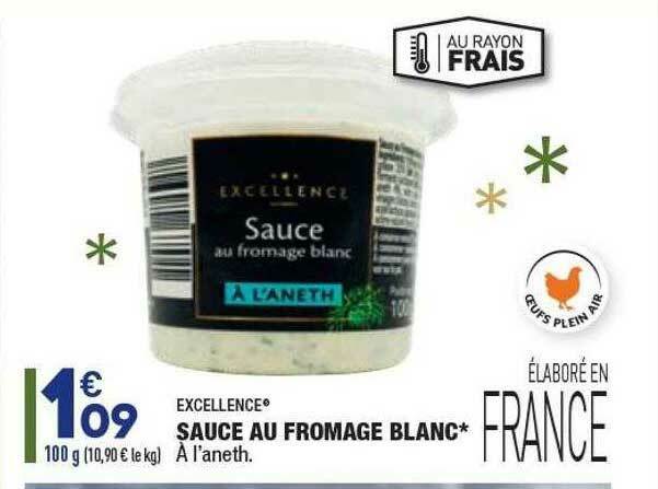 Promo Sauce Au Fromage Blanc Excellence Chez ALDI