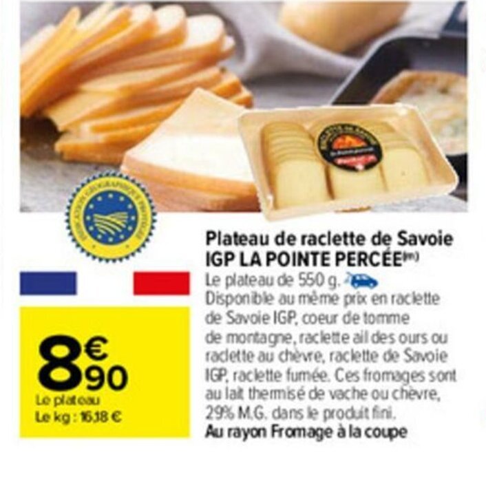 Promo Plateau De Raclette De Savoie Chez Carrefour