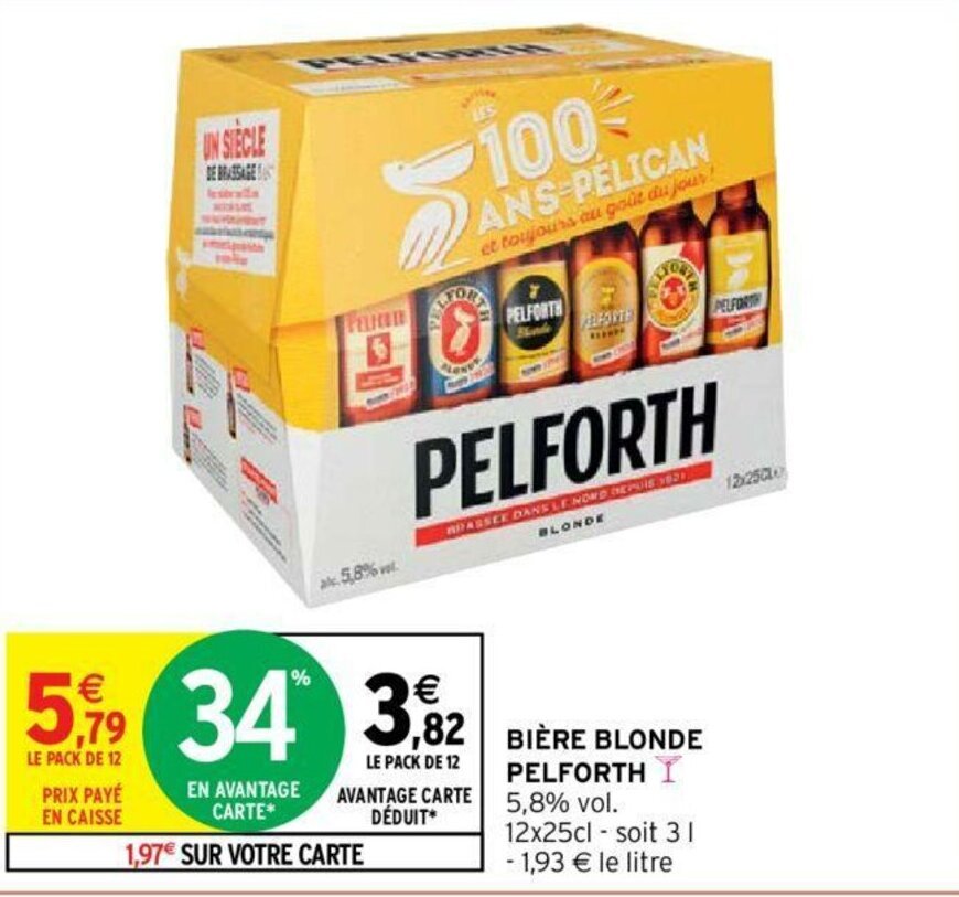 Promo Bi Re Blonde Pelforth Chez Intermarch Hyper