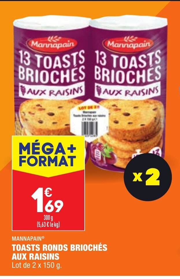 Promo Toasts Ronds Brioch S Chez Aldi