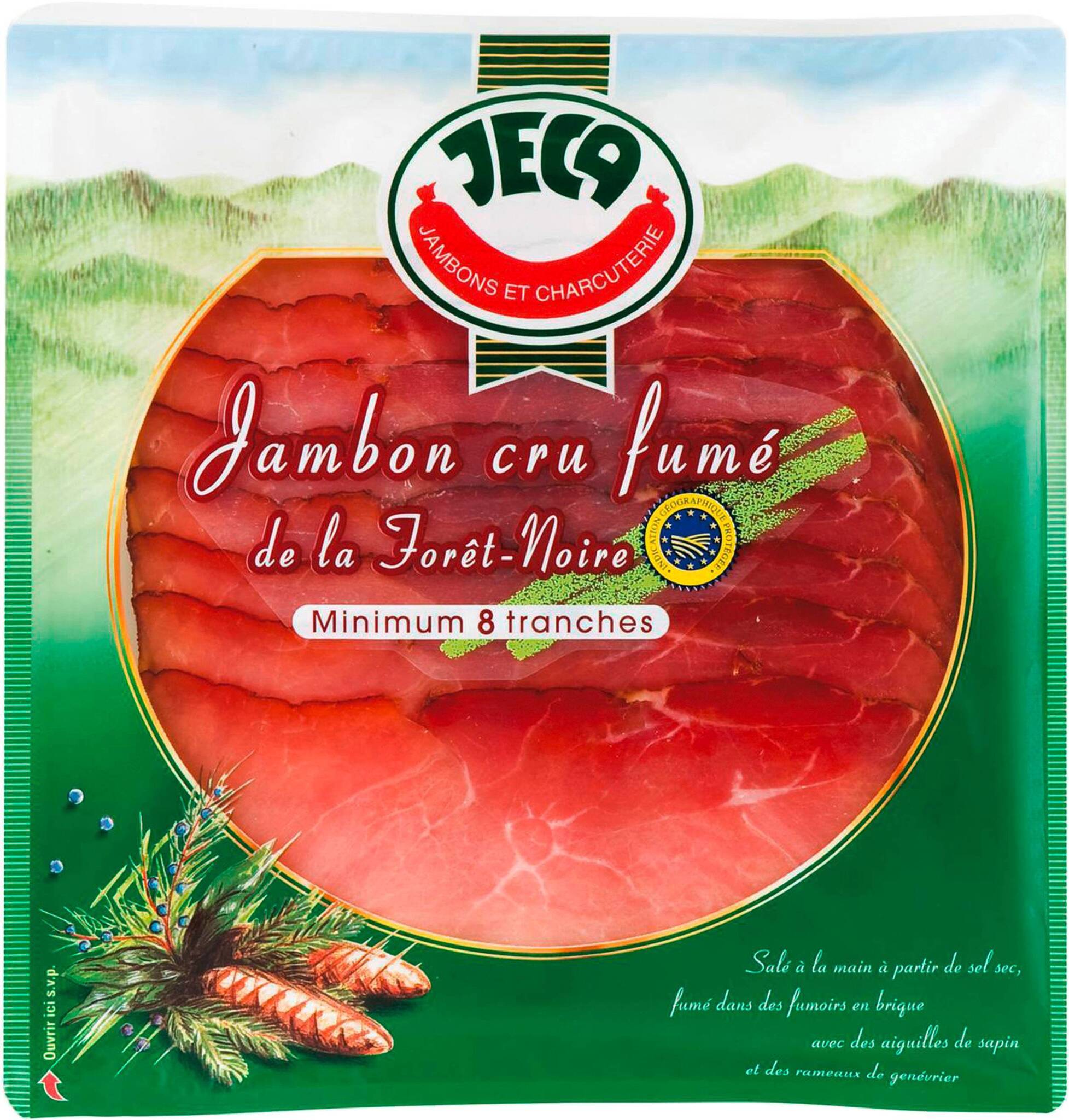 Promo Jeca jambon cru fumé de la forêt noire igp chez Match