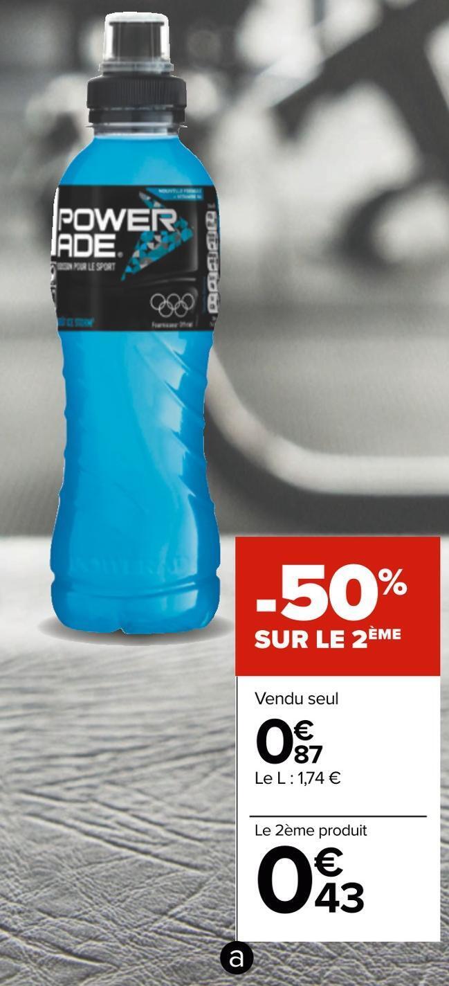 Promo Powerade Boisson Pour Le Sport Chez Carrefour