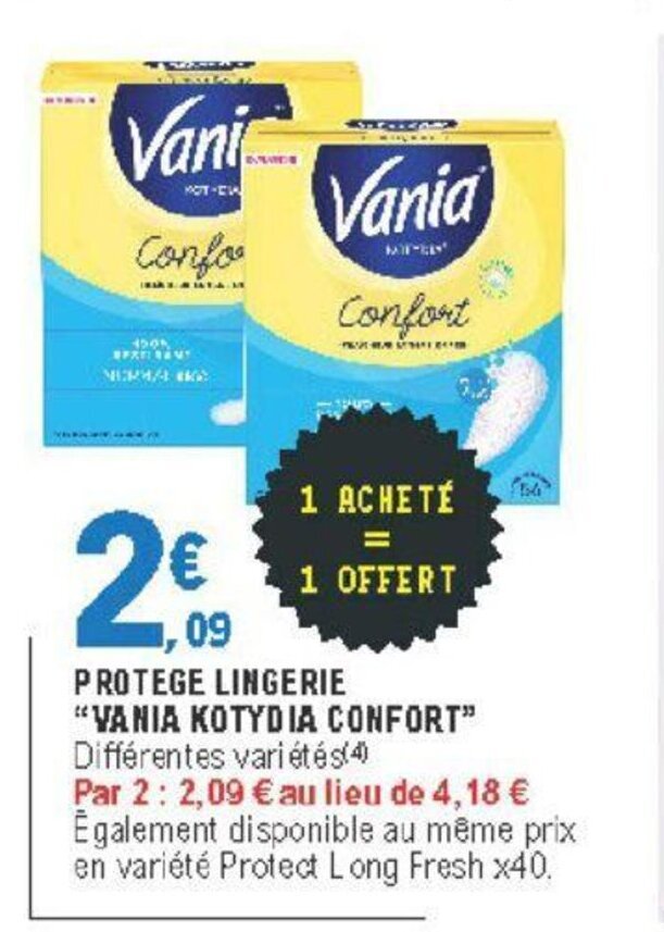 Promo Protege Lingerie Vania Kotydia Confort Chez E Leclerc