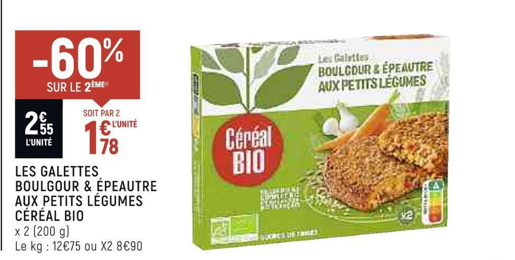 Promo C R Al Bio Les Galettes Boulgour Peautre Aux Petits L Gumes