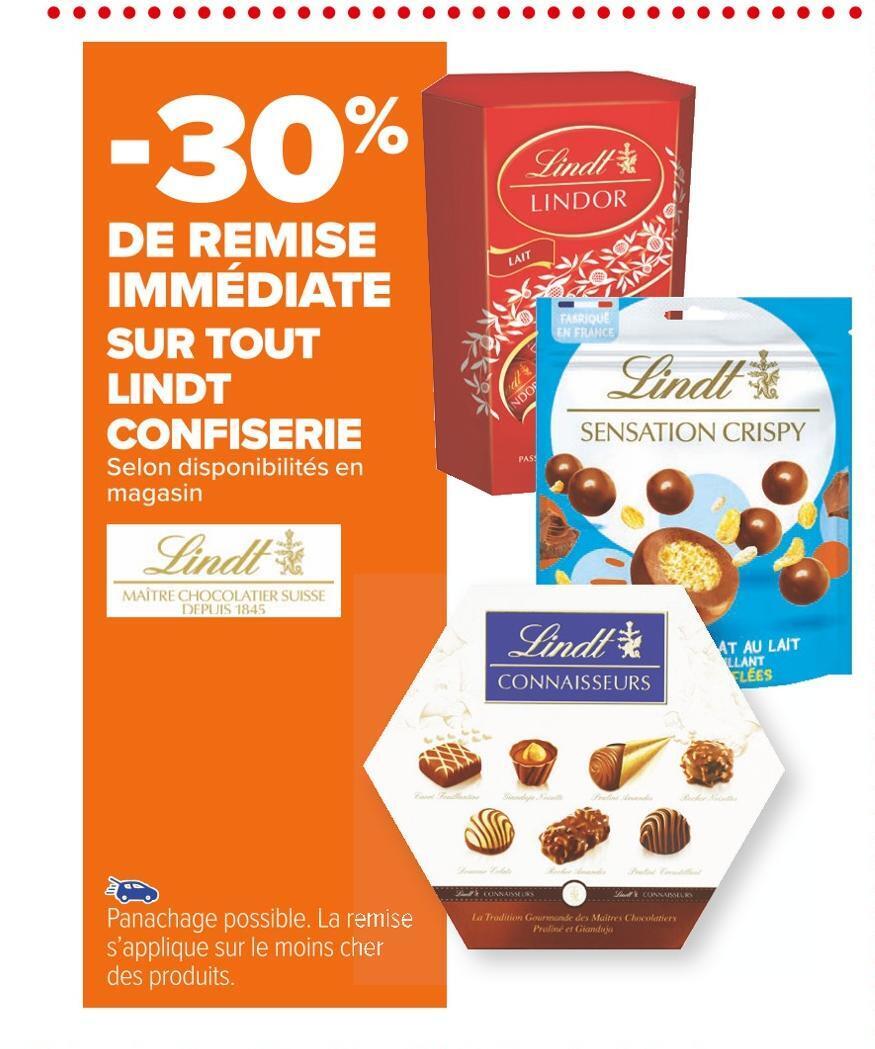 Promo Lindt Bon Plan Sur Tout Lindt Confiserie Chez Carrefour Market