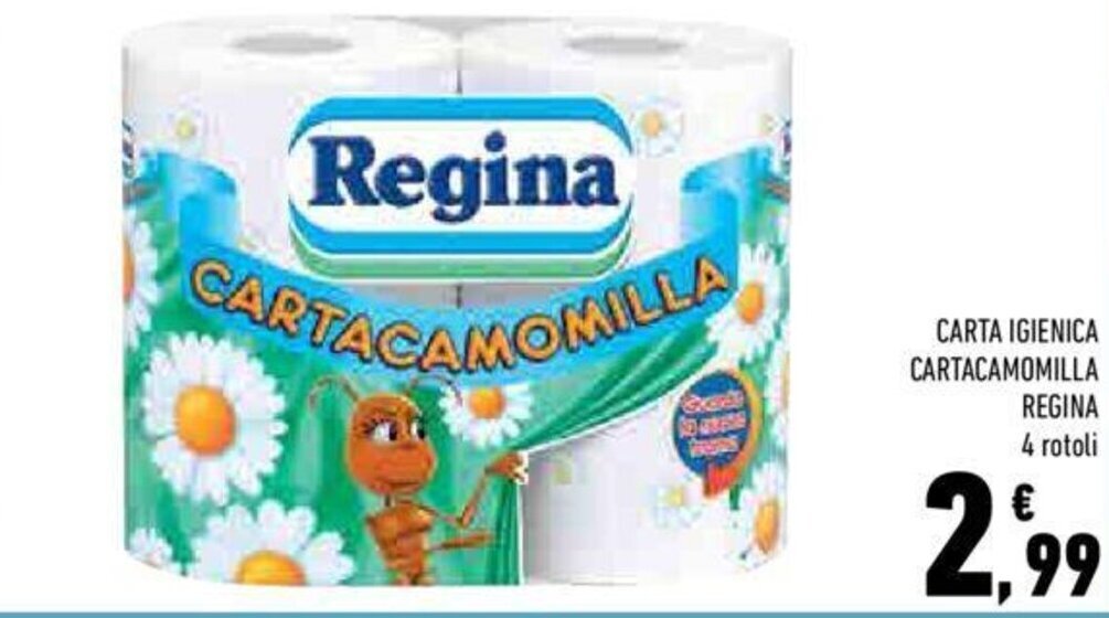 Offerta Regina Carta Igienica Cartacamomilla Rotoli Nel Volantino Di