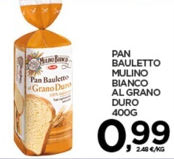 Mulino Bianco Al Grano Duro Pan Bauletto 400 G Offerta Di Interspar