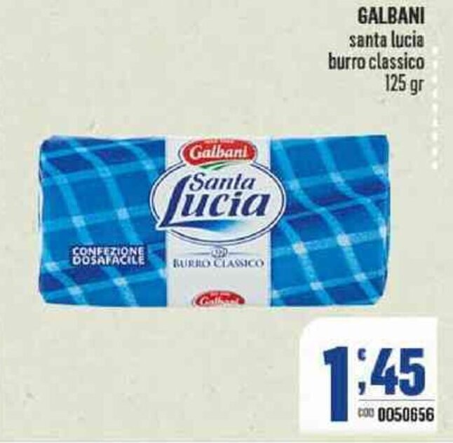 Galbani Santa Lucia Burro Classico Gr Offerta Di Gruppo Di Palo