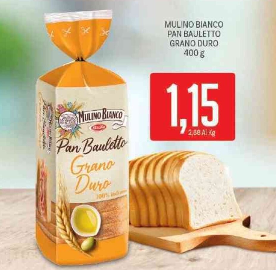 Mulino Bianco Pan Bauletto Grano Duro 400 G Offerta Di Supermercati Piccolo