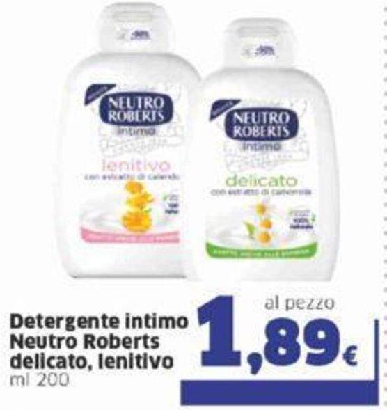 Neutro Roberts Detergente Intimo Delicato Lenitivo Ml Offerta Di Sigma