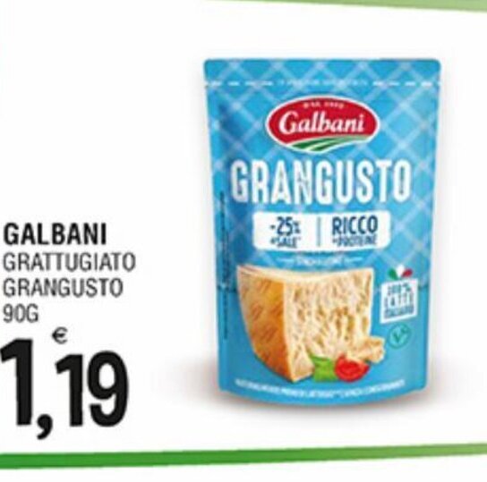 Galbani Grattugiato Grangusto 90 G Offerta Di Al Discount