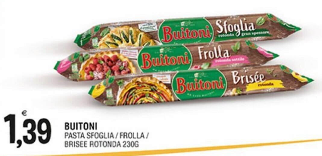 Buitoni Pasta Sfoglia Frolla Brisée Rotonda 230 g offerta di Al Discount