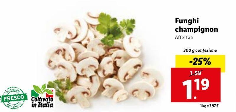 Funghi Champignon Offerta Di Lidl