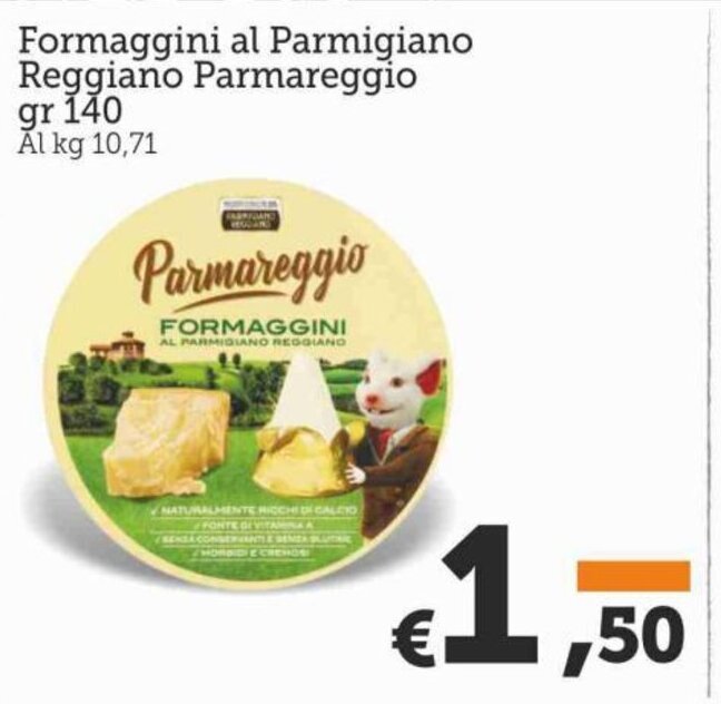 Parmareggio Formaggini Al Parmigiano Regiano Gr Offerta Di Max