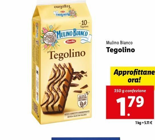 Tegolino Mulino Bianco 350g Offerta Di Lidl