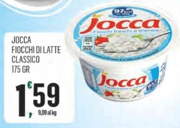 Jocca Fiocchi Di Latte Classico 175 Gr Offerta Di Vibian