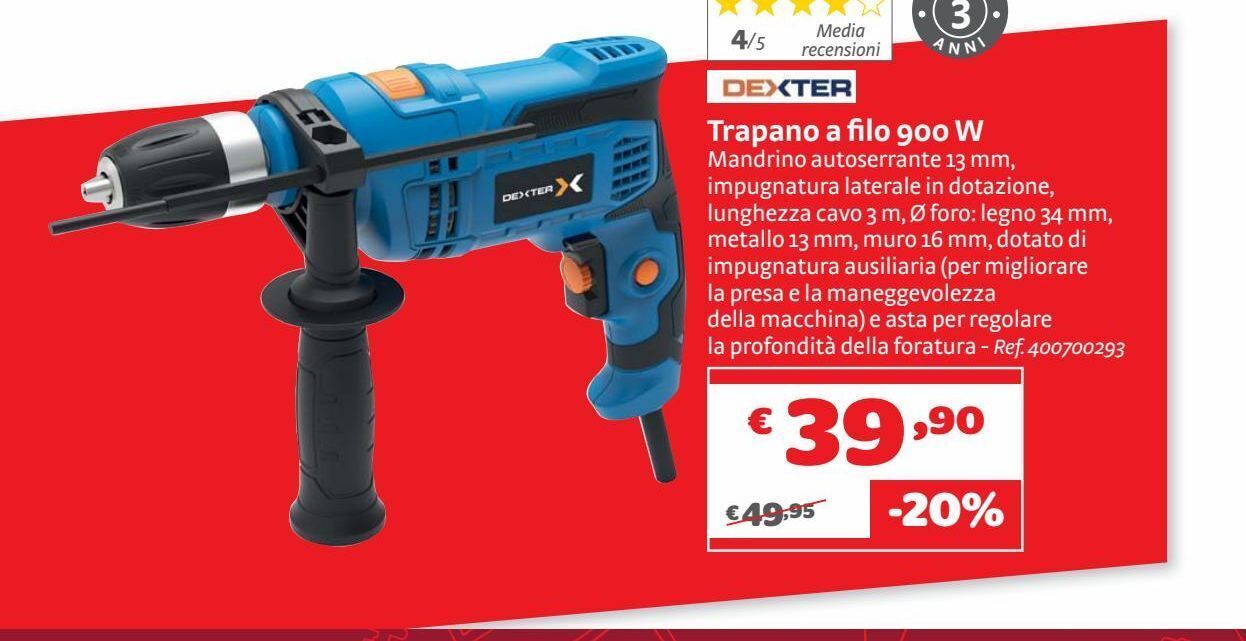 Trapano A Filo 900 W Offerta Di Bricocenter