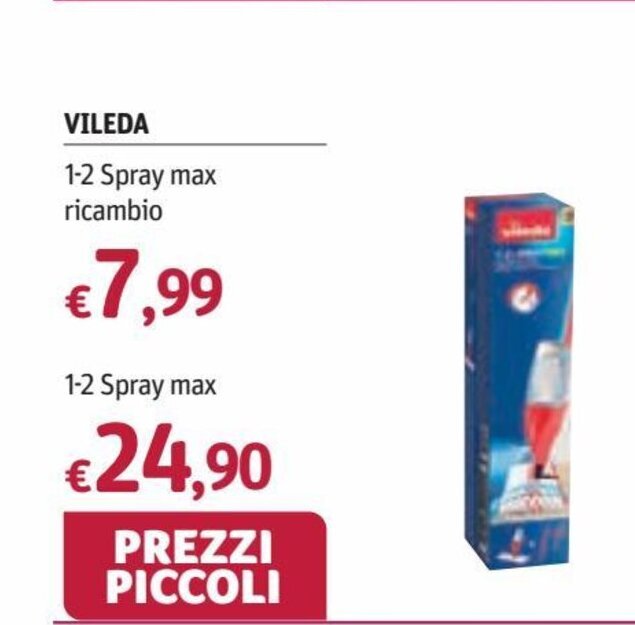 Vileda Spray Max Ricambio Offerta Di Futura Supermercati