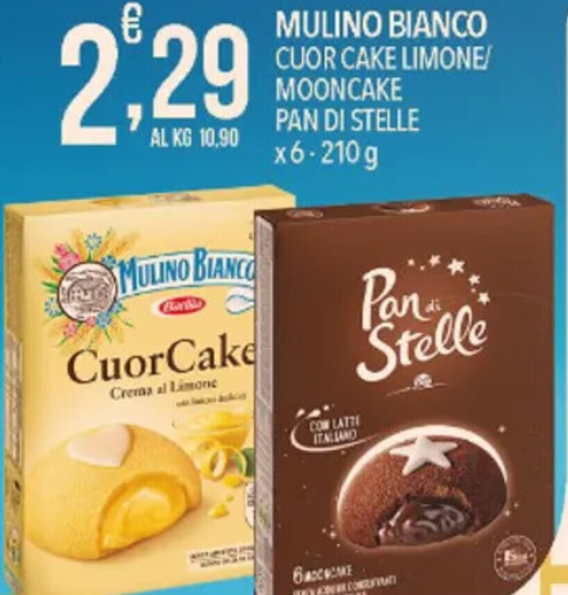 Offerta Barilla Mulino Bianco Cuor Cake Limone Mooncake Pan Di Stelle X