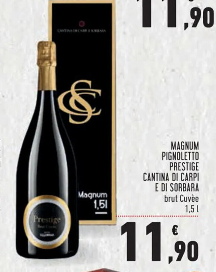 Offerta Magnum Pignoletto Prestige Cantina Di Carpi E Di Sorbara Brut