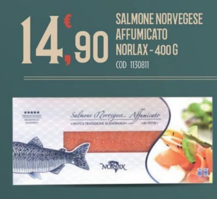 Norlax Salmone Norvegese Affumicato G Offerta Di Elefante Cash