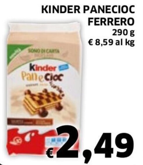 Ferrero Kinder Panecioc 290 G Offerta Di Ecu Discount