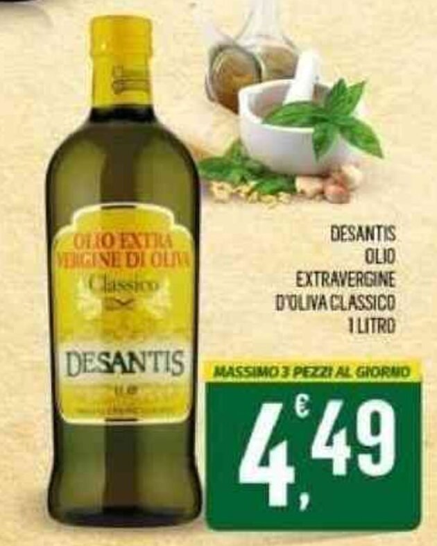 Desantis Olio Extravergine D Oliva Classico 1 Litro Offerta Di Vibian