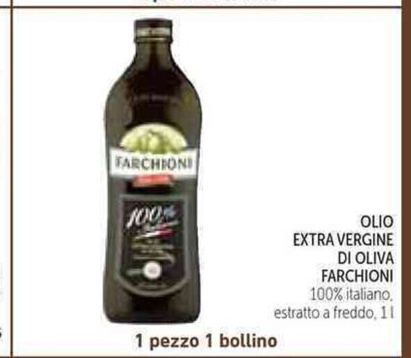 Offerta Olio Extra Vergine Di Oliva Farchioni 100 Italiano Estratto A