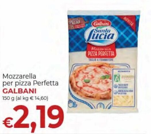 Offerta Galbani Mozzarella Per Pizza Perfetta 150 G Nel Volantino Di