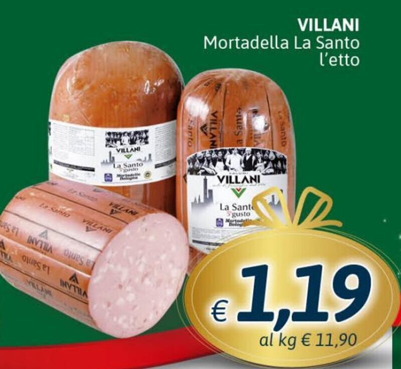 Villani Mortadella La Santo Offerta Di Coop Radenza