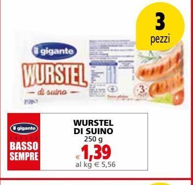 Wurstel Di Suino G Offerta Di Il Gigante