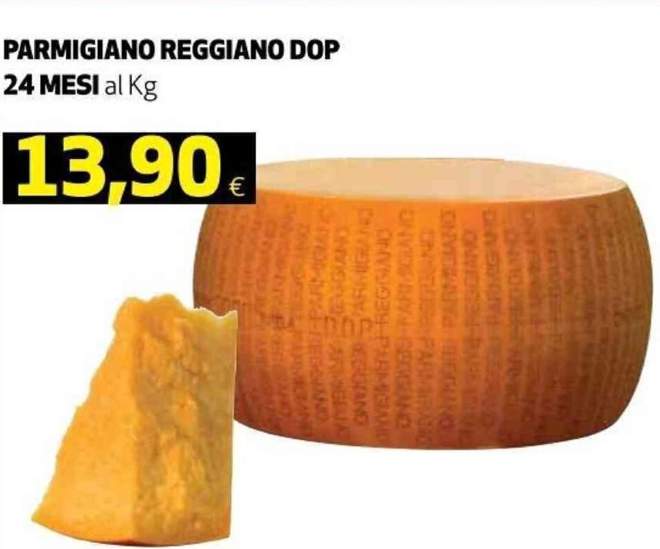 Offerta Parmigiano Reggiano Dop Mesi Al Kg Nel Volantino Di Coop