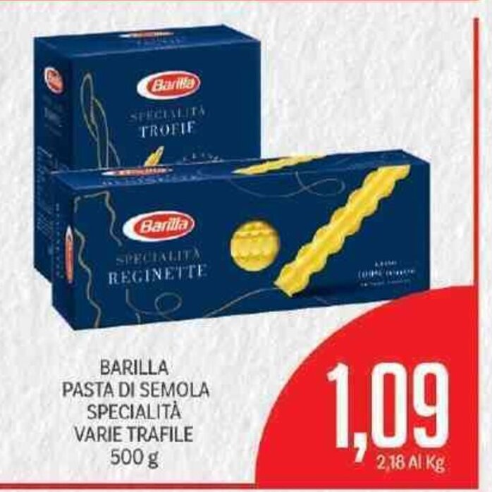 Offerta Barilla Pasta Di Semola Specialit Varie Trafile G Di