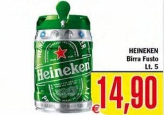 Heineken Birra Fusto Lt 5 Offerta Di Conte Supermercati