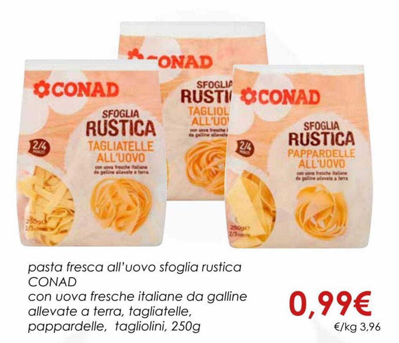 Conad Pasta Fresca All Uovo Sfoglia Rustica Con Uova Freche Italiane Da