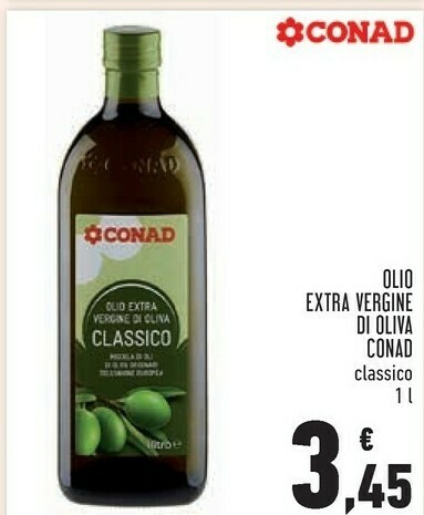 Conad Olio Extra Vergine Di Oliva Classico 1000 G Ml Offerta Di