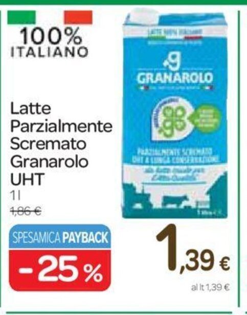 Offerta Granarolo Latte Parzialmente Scremato UHT 1 L Nel Volantino Di