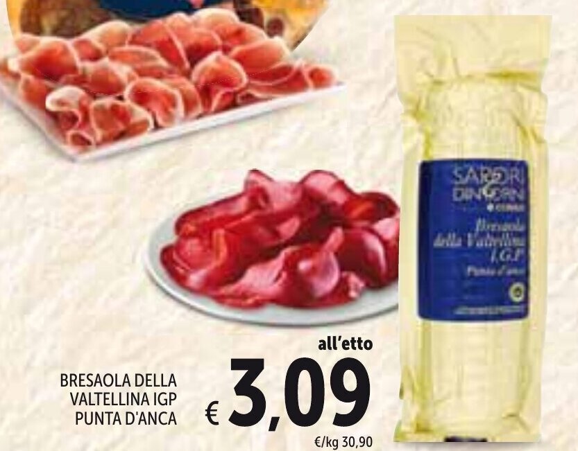 Offerta Punta D Anca Bresaola Della Valtellina IGP Di Spazio Conad