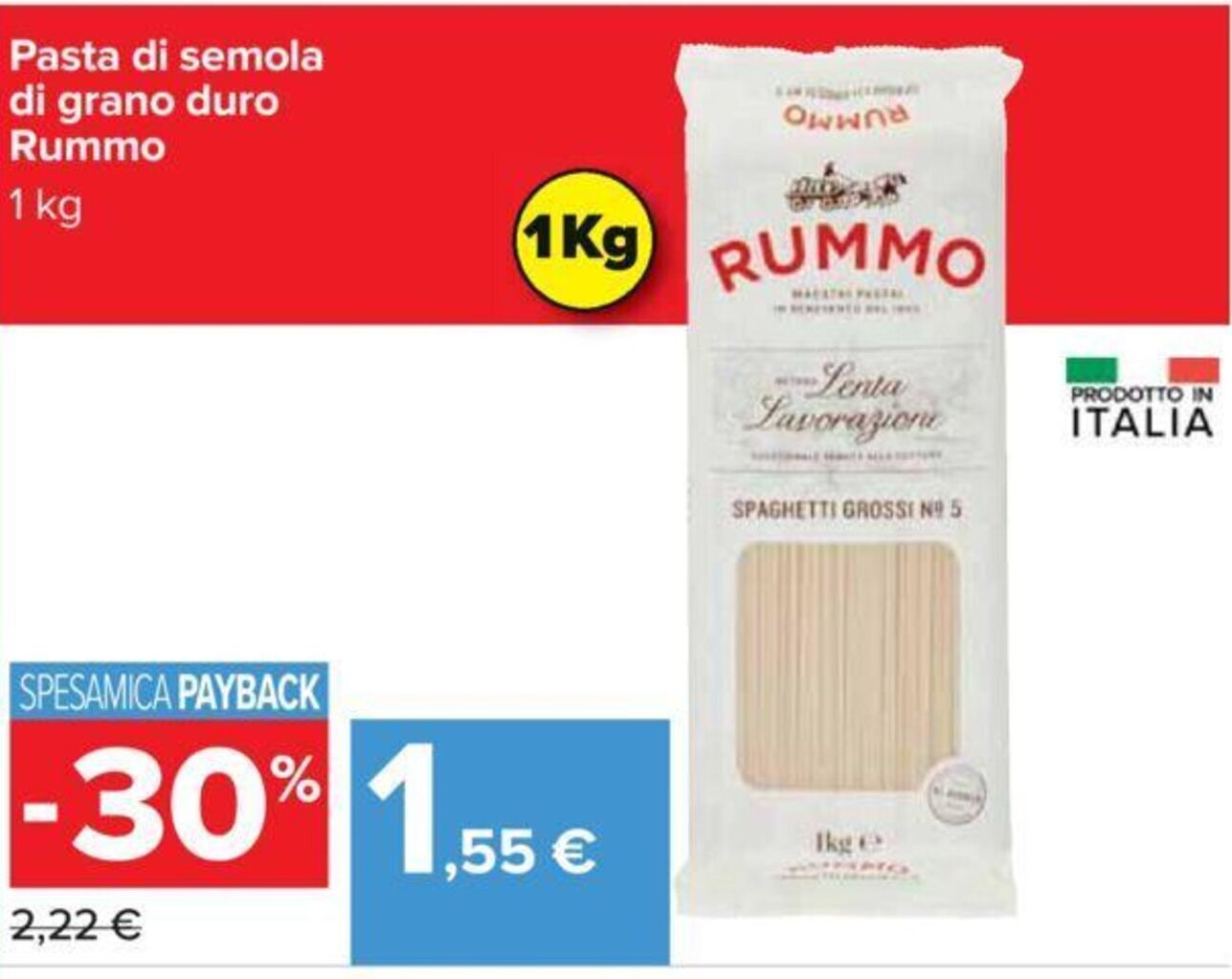 Rummo Pasta Di Semola Di Grano Duro Kg Offerta Di Carrefour