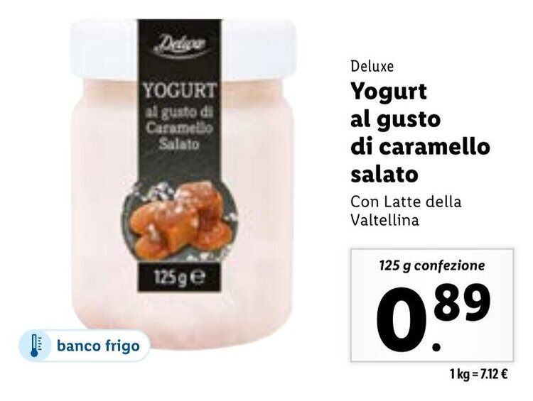 Yogurt Al Gusto Di Caramello Salato G Confezione Offerta Di Lidl