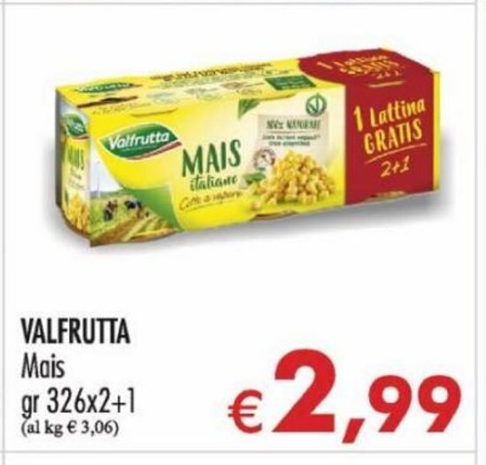 Valfrutta Mais Gr X Offerta Di Mersi Supermercati