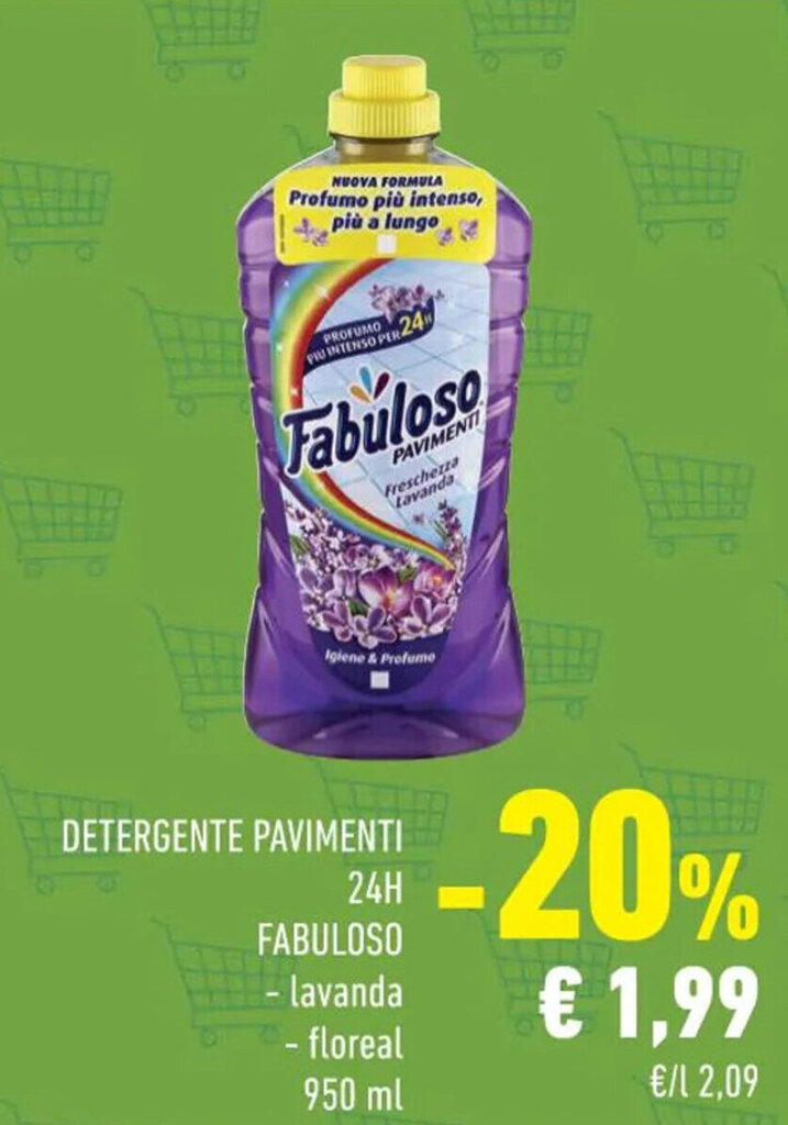 Offerta Fabuloso Detergente Pavimenti H Ml Nel Volantino Di Conad